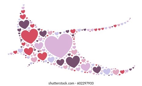 Devil fish shape vector design illustration
