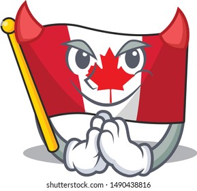 Devil flag canadian is stored cartoon cupboard