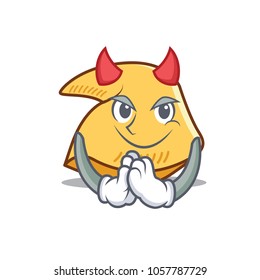 Devil fortune cookie mascot cartoon