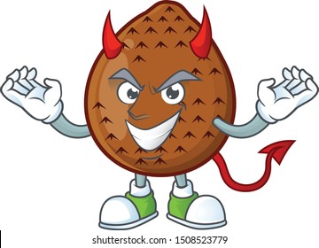 Devil fresh salak mascot for food healthy