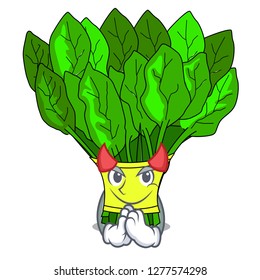Devil fresh spinach vegetables in character fridge