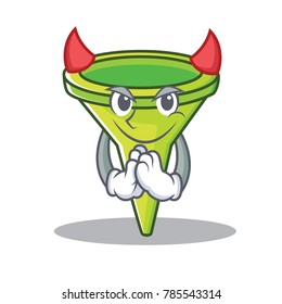 Devil funnel character cartoon style