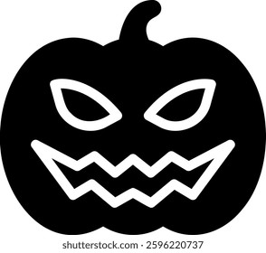 devil glyph icon illustration vector