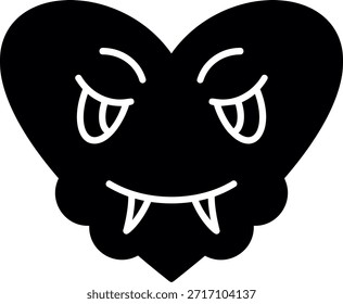 Design de ícone de estilo de símbolo do diabo
