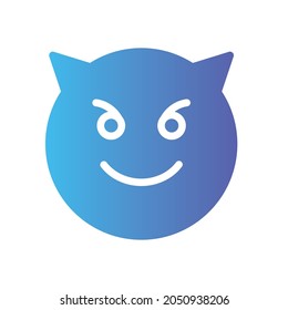 devil gradient icon isolated on white background
