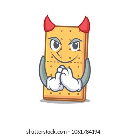 Devil graham cookies mascot cartoon