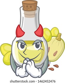 Devil grape seed oil the mascot shape