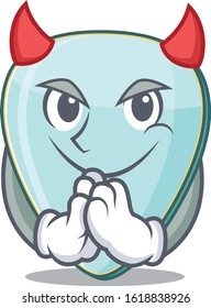 Devil guitar plectrum Cartoon in character design