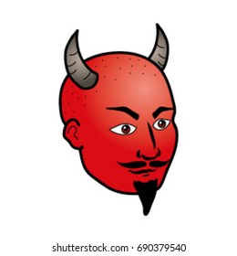 Devil head illustration