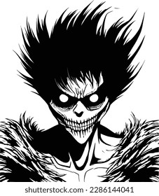 Devil head illustration stock illustration, vector stock image of devil