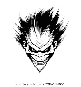 Devil head illustration stock illustration, vector stock image of devil