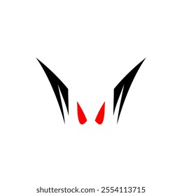 Devil head logo, perfect for branding, sports mascots, and gaming themes.