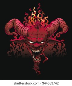 Devil head 
Devil (Satan, Lucifer).