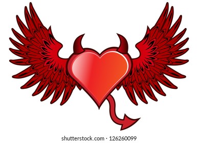 1,030 Devil heart tattoo Images, Stock Photos & Vectors | Shutterstock