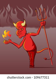 Devil in Hell Cartoon