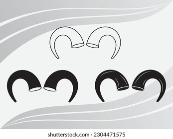 Cuerno Diablo, Pasos del Cuerno Diablo, Silhouette del Cuerno Diablo, Ícono del Cuerno Diablo 