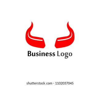 Devil horn icon design illustration Template