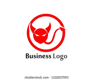 Devil horn icon design illustration Template