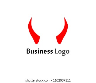 Devil horn icon design illustration Template