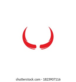 Devil horn icon logo vector illustration design 