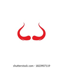 Devil horn icon logo vector illustration design 