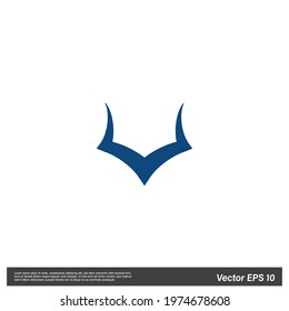 devil horn icon sign vector illustration 