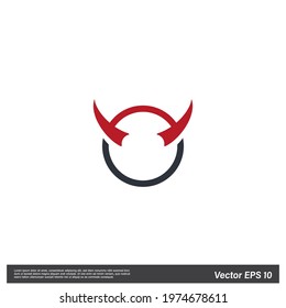 devil horn icon sign vector illustration 