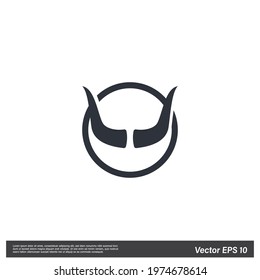 devil horn icon sign vector illustration 