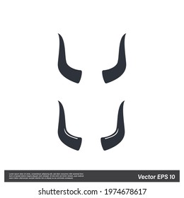 devil horn icon sign vector illustration 