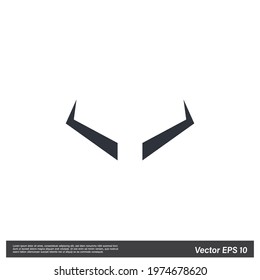 devil horn icon sign vector illustration 