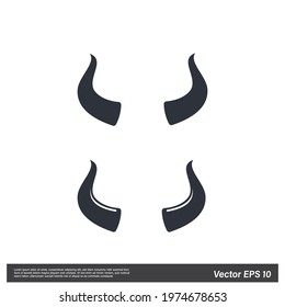 devil horn icon sign vector illustration 
