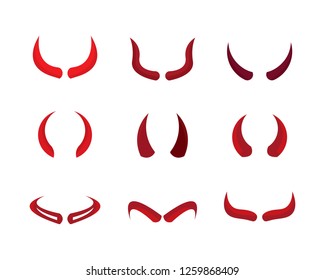 Devil horn logo vector illustration