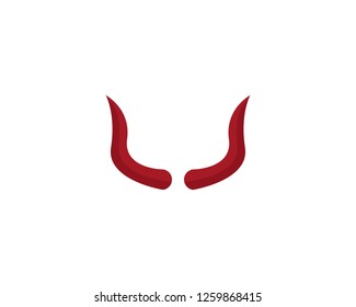 Devil horn logo vector illustration