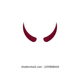 Devil Horn Logo Vector Illustration Stock Vector (Royalty Free ...