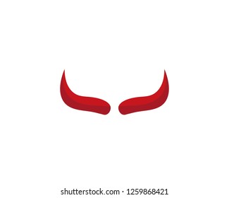 Devil horn logo vector illustration