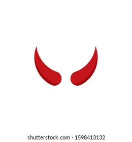 Devil horn logo vector illustration