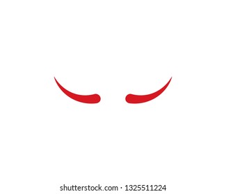 Devil horn logo vector template