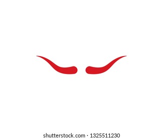 Devil horn logo vector template