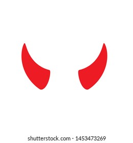 Devil horn Vector icon design illustration Template svg