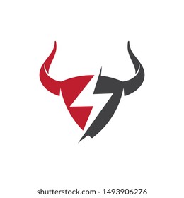 Devil horn Vector icon design illustration Template
