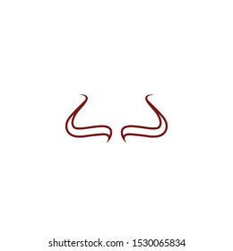 Devil horn Vector icon design illustration logo Template