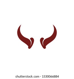 Devil horn Vector icon design illustration logo Template