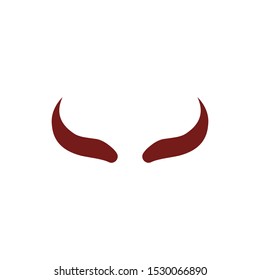 Devil horn Vector icon design illustration logo Template