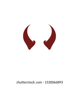 Devil horn Vector icon design illustration logo Template