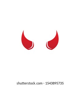 Devil horn Vector icon design illustration logo Template