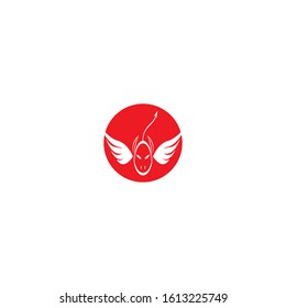 Devil horn Vector icon design illustration logo Template