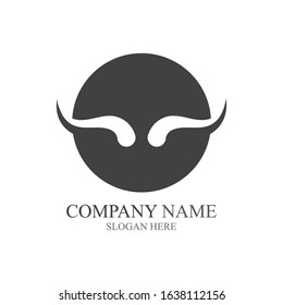 Devil horn Vector icon design illustration Template