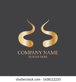 Devil horn Vector icon design illustration Template