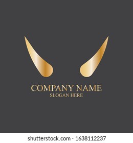Devil horn Vector icon design illustration Template