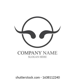 Devil horn Vector icon design illustration Template